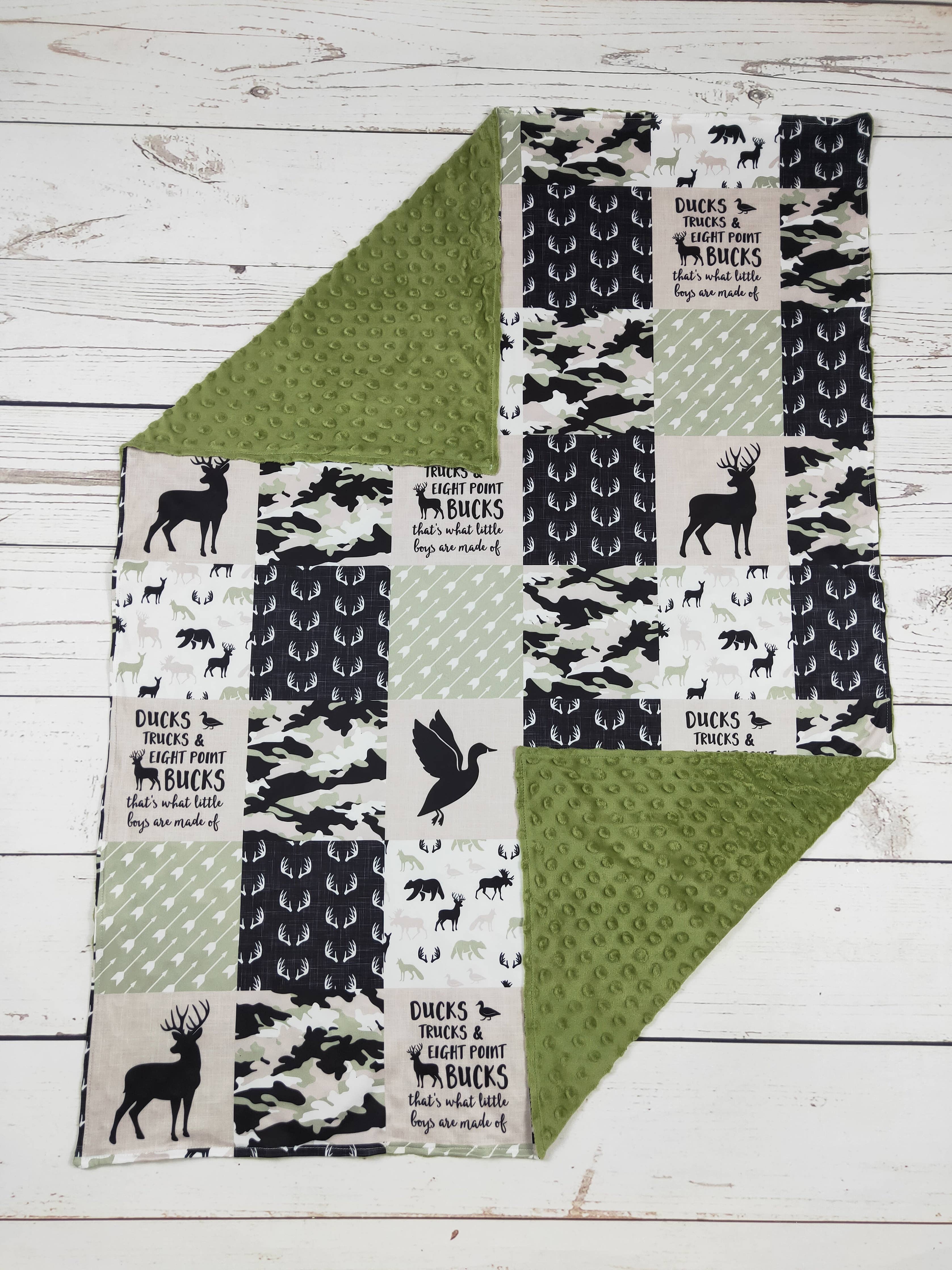 Hunting Print Baby Blanket